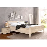 Priess Bett PRIESS "Husum Schlafzimmer Jugendzimmer Rahmenbett", braun (struktureichefarben