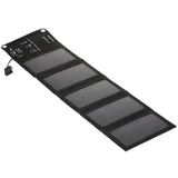 Chargeur Solaire Portable Avec Port Usb Pliable, 5 Panneaux Solaires, Camping Randonnée Voyage, Chargeur De Téléphone Solaire Compact
