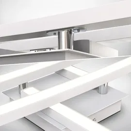 B.K.Licht LED Deckenleuchte weiß schwenkbar Deckenlampe 20W warmweiß modern Flur Küche