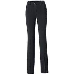Stretch-Hose, Damen, Gr. 18, Kurzgrößen, schwarz, 62% Polyester, 33% Viskose, 5% Elasthan, RICK CARDONA BY HEINE, unifarben, lang, Hosen