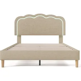 Flieks Polsterbett 140 x 200 cm Beige