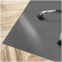 Floordirekt Bodenschutzmatte mit abgeschrägter Kante Kleopatra Dunkelgrau