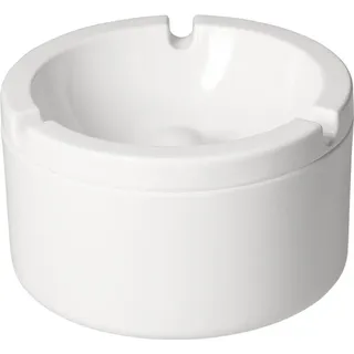 elasto promotion for life Windaschenbecher 'Panarea' - Robuster Melamin Aschenbecher für draußen, Balkon, Camping oder Reise - Großer Aschenbecher sorgt für Sauberkeit, Farbe:weiß