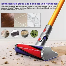 bundiglassware Bürste Ersatzbürste für Dyson V6 V7 V8 V10 V11 Ersatzteile, Softwalze für Dyson Zubehör, Weiche Walzenbürste Ersatzteil, Ersatz Fl...