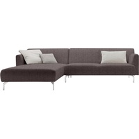hülsta sofa Ecksofa hs.446, in minimalistischer, schwereloser Optik, Breite 317 cm grau|lila