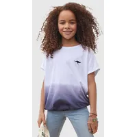 KangaROOS T-Shirt mit Farbverlauf und Logodruck Kurzarm, weite Fledermausärmel,