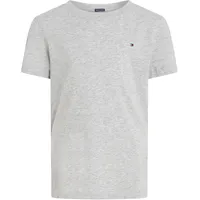 Tommy Hilfiger Jungen T-Shirt Kurzarm Rundhalsausschnitt, Grau (Grey Heather),