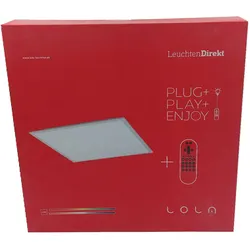 Leuchten Direkt LED Panel Lola weiß 23W Warmweiß-Neutralweiß CCT RGB Farbwechsel...