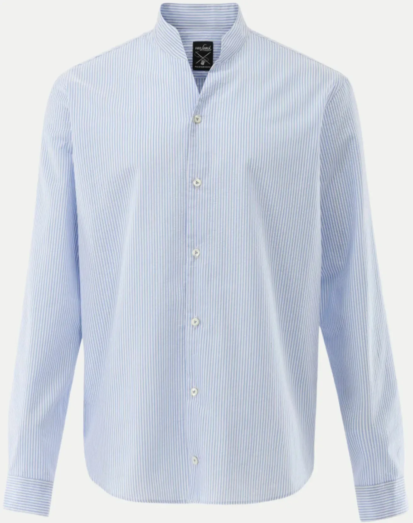Slim-Fit Hemd mit Streifen Rudo Blau XL