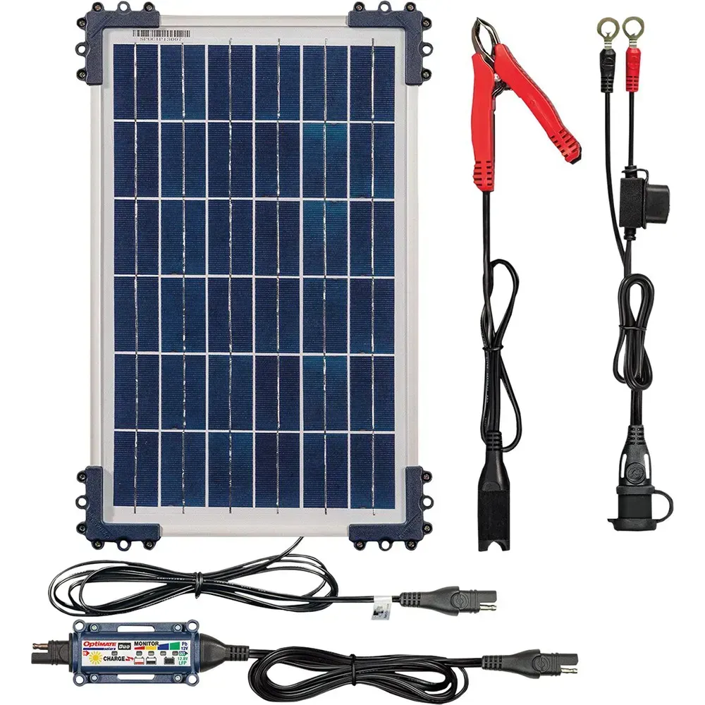 Tecmate Solar 10w 102cm Tm522-d1 Ladegerät - Black - One Size
