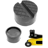 75x30mm mit Aussparung+V-Nut/Waffeloberfläche Gummi-Auflage Unterlage Rangier-Wagen-Heber Hebebühne Auto Unterstellbock Klotz Puffer Reifen-Wechsel LKW Räder KFZ Tuning Zubehör