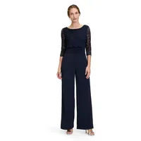 Vera Mont Damen Jumpsuit mit Spitze Night Sky,34