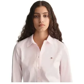 GANT Slim Stretch Oxford Langarmhemd - Pink,Rosa - 32