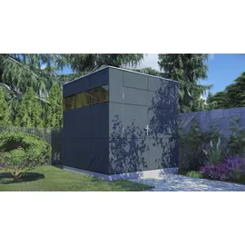 BERTILO HPL 1 2,30 x 2,36 m Anthrazit-Weiß