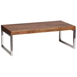 WOHNLING Couchtisch Massivholz sheesham 120,0 x 60,0 x 40,0 cm