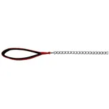Trixie Kettenleine mit Neopren-Handschlaufe rot