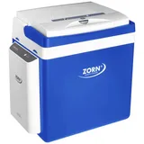 ZORN Cooler Z 26 LNE 7,8 Ah Akku-Kühlbox EEK: E (A - G) Thermoelektrisch 12 V, 230 V DC/AC Blau-Weiß