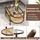 Costway Couchtisch Braun Holz 102 x 56 x 47 cm
