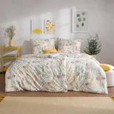 Estella Bettwäsche Lyra 135 x 200 cm Jersey Beige Natur