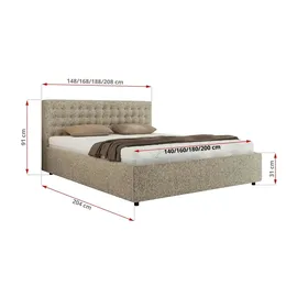 MKS Pavo Classic 180 x 200 cm Dunkelbeige