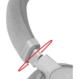 forcell F-AUDIO Kabellose Over-Ear-Kopfhörer ANC Touch Beat Bluetooth Kopfhörer 500mAh Grau