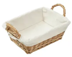 Kesper Brotkorb aus Weide, natur 17901 , Maße (H x B x T): 7,5 x 28 x 22 cm