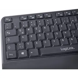 Logilink Wireless Tastatur Set DE schwarz (ID0161)