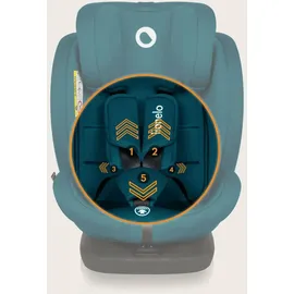 lionelo Bastiaan i-Size Kindersitz ab Geburt 0-36 kg Isofix Top Tether 360 Grad drehbar Rückwärts Vorwärts Seitenschutz 5-Punkt-Sicherheitsgurte Dri-Seat (Blau Indigo)