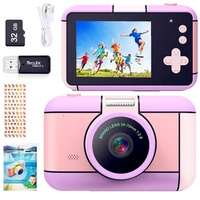 YunLone Kinderkamera DigitalKamera 2,4 Zoll Digital Kamera für Kinder Selfie fotokamera 1080P FHD Video mit 32G Karte, 4X Zoom, Kids camera fotoapparat für Jungen Mädchen 3 4 5 6 7 8 9 10 Jahre