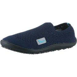 Barfußschuh LEGUANO "LEGUANITO SCIO", Kinder, Gr. 30, blau (dunkelblau), Textil, sportlich, Schuhe, Sneaker, Slipper, Schlupfschuh, Komfortschuh im Knitwear Look