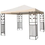 INDA-EXCLUSIV Gartenpavillon 3 x 3 m Beige