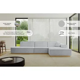 altdecor Ecksofa Ottomane Rechts IREA-L2-v2 327x165x80 cm Beige
