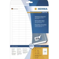 HERMA Universal-Etiketten SPECIAL, 210 x 297 mm, weiß