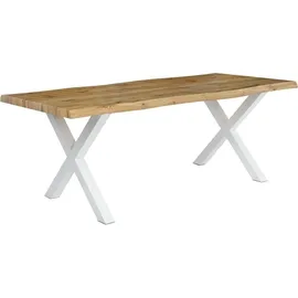 PRO.COM Wilson 200 x 76 x 100 cm perlweiß/wildeiche