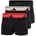 Active Flex Cotton Trunk Schwarz Orange S 3er Pack