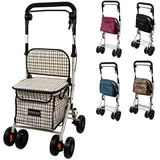 Mobiclinic Einkaufswagen mit Sitz Grau 21 L