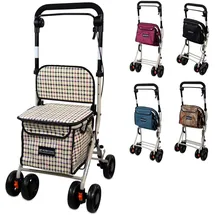 Mobiclinic Einkaufswagen mit Sitz Grau 21 L