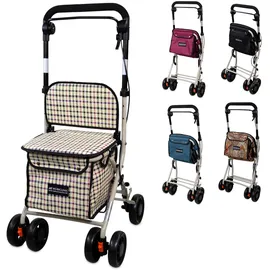 Mobiclinic Einkaufswagen mit Sitz Grau 21 L