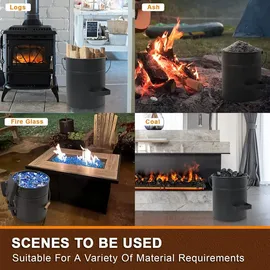 luxuskollektion Ascheeimer mit Deckel 15L inkl. Schaufel