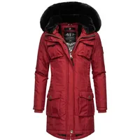 Navahoo Parka Tiniis blutrot / schwarz M