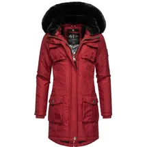 Navahoo Parka Tiniis blutrot / schwarz M
