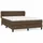 vidaXL Boxspringbett 140 x 200 cm Dunkelbraun