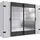 WIMEX Schwebetürenschrank Stockholm 270 x 210 x 65 cm Weiß/Grau