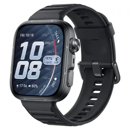 Huawei Fit 5 Pro BT 44 mm Titangehäuse Silber Fluorelastomerarmband Black