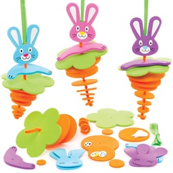 Bastelsets Stapelanhänger "Osterhasen" (pro Set 6) Bastelaktivitäten zu Ostern