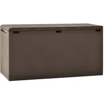 furnicato Gartenbox 114 x 47 x 60 cm Braun