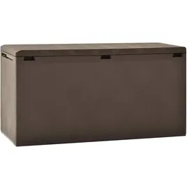 furnicato Gartenbox 114 x 47 x 60 cm Braun