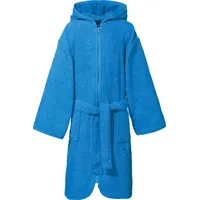 Erwin Müller Frottier Kinder-Kapuzenbademantel in blau | Gr.: 122/128