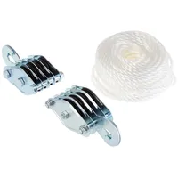Berger & Schröter Flaschenzug Polypropylen/Stahl 400 kg weiß