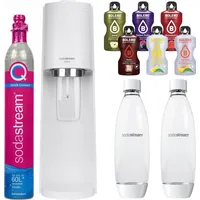 Wassersprudler SodaStream Terra White + 2 Flaschen, Weiß, 1L + Bolero - Weiß